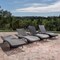 GDF Studio Set of 4 Luxury Outdoor Patio Furniture PE Wicker Chaise Lounge Chairs